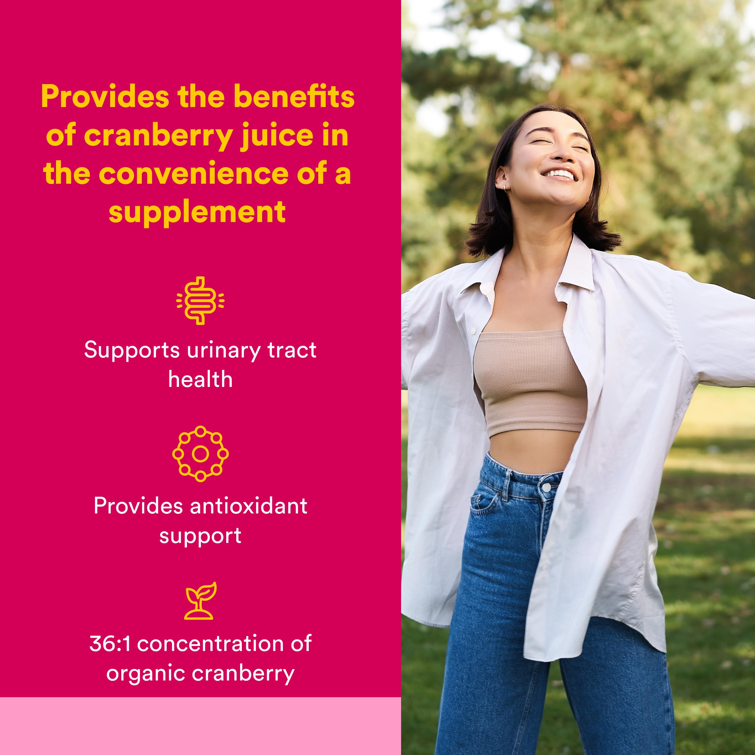 Natural Factors CranRich detalle de cápsulas para apreciar textura y pureza