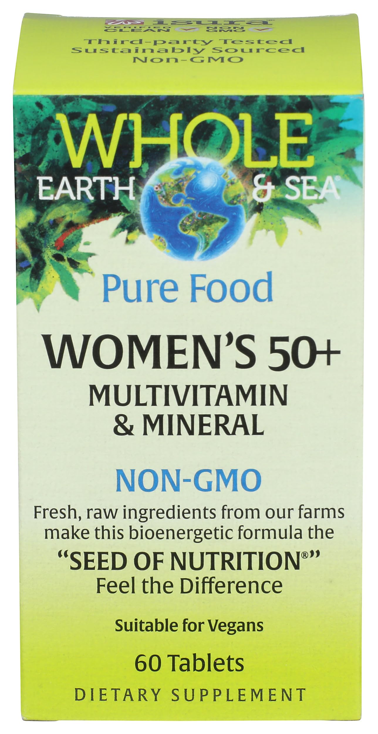 Natural Factors etiqueta con lista de ingredientes limpia y transparente