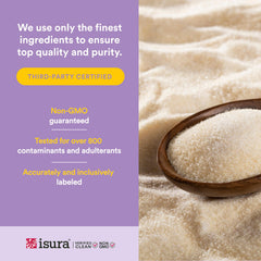 Etiqueta de Natural Factors con lista de ingredientes y certificaciones visibles
