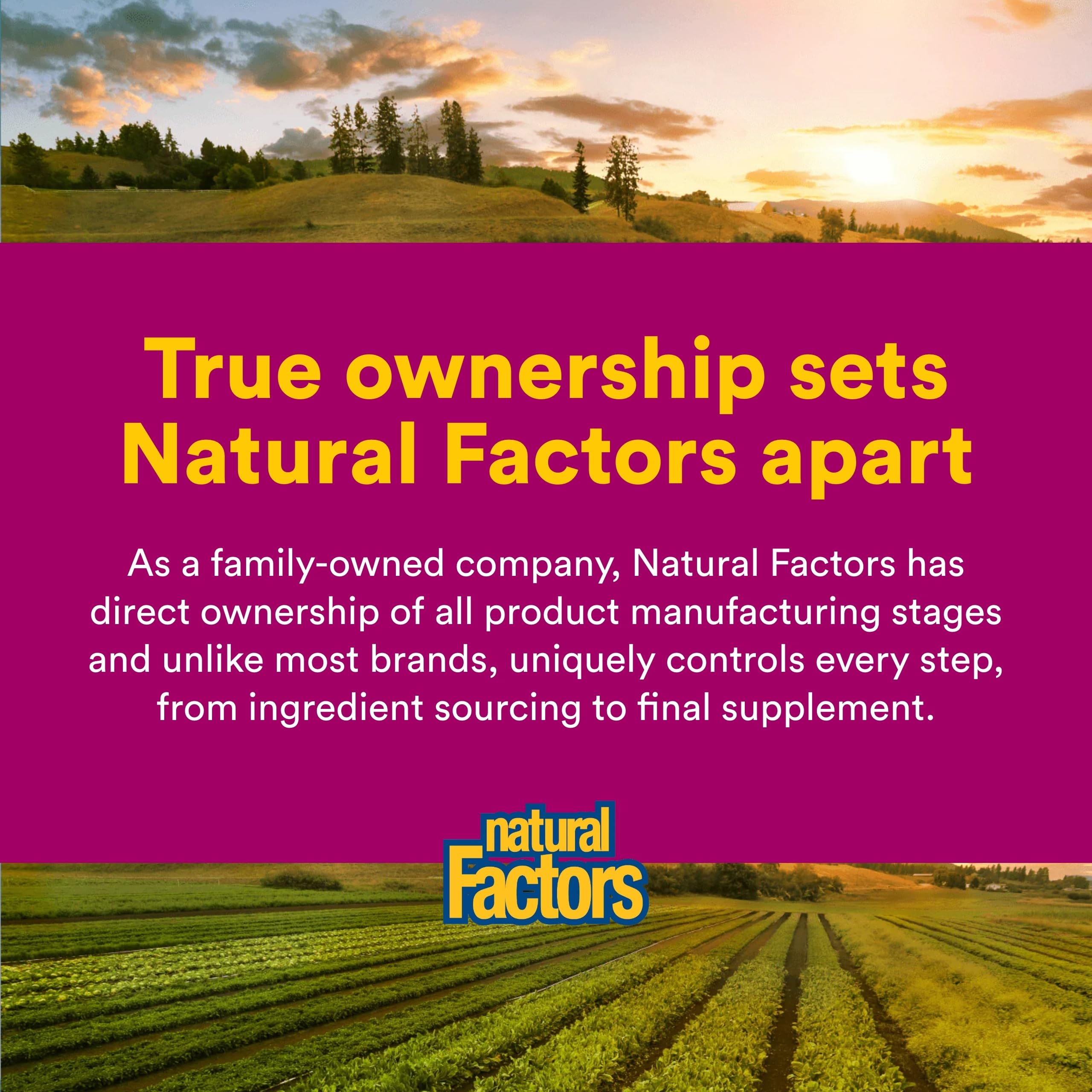 Natural Factors frasco en cocina estilo vida, integración en rutina saludable