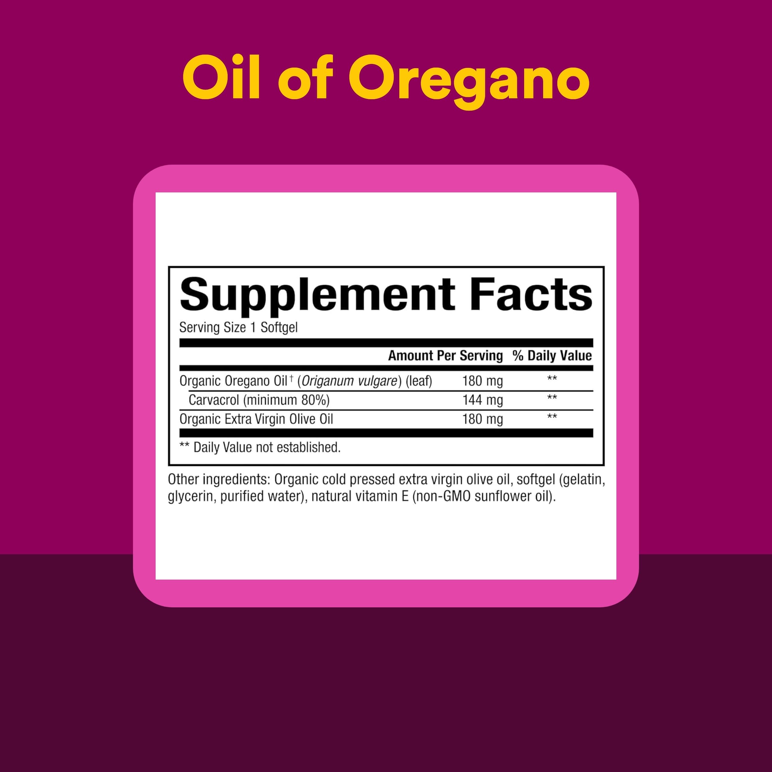 Natural Factors hojas de orégano recolectadas a mano con cuidado orgánico