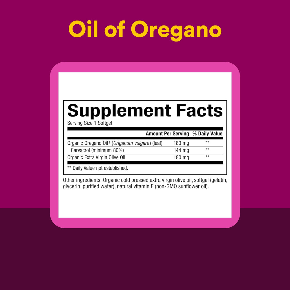 Natural Factors hojas de orégano recolectadas a mano con cuidado orgánico