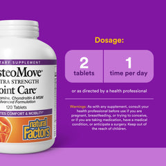 Natural Factors OsteoMove textura de tabletas en primer plano para calidad