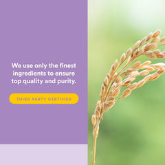 Natural Factors etiqueta de ingredientes destacando pureza y pruebas