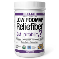 Natural Factors frente del empaque que muestra producto orgánico y bajo FODMAP