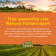 Natural Factors ingredientes naturales mostrando origen y calidad