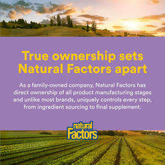 Natural Factors softgel junto a comida saludable sugiere mejor absorción