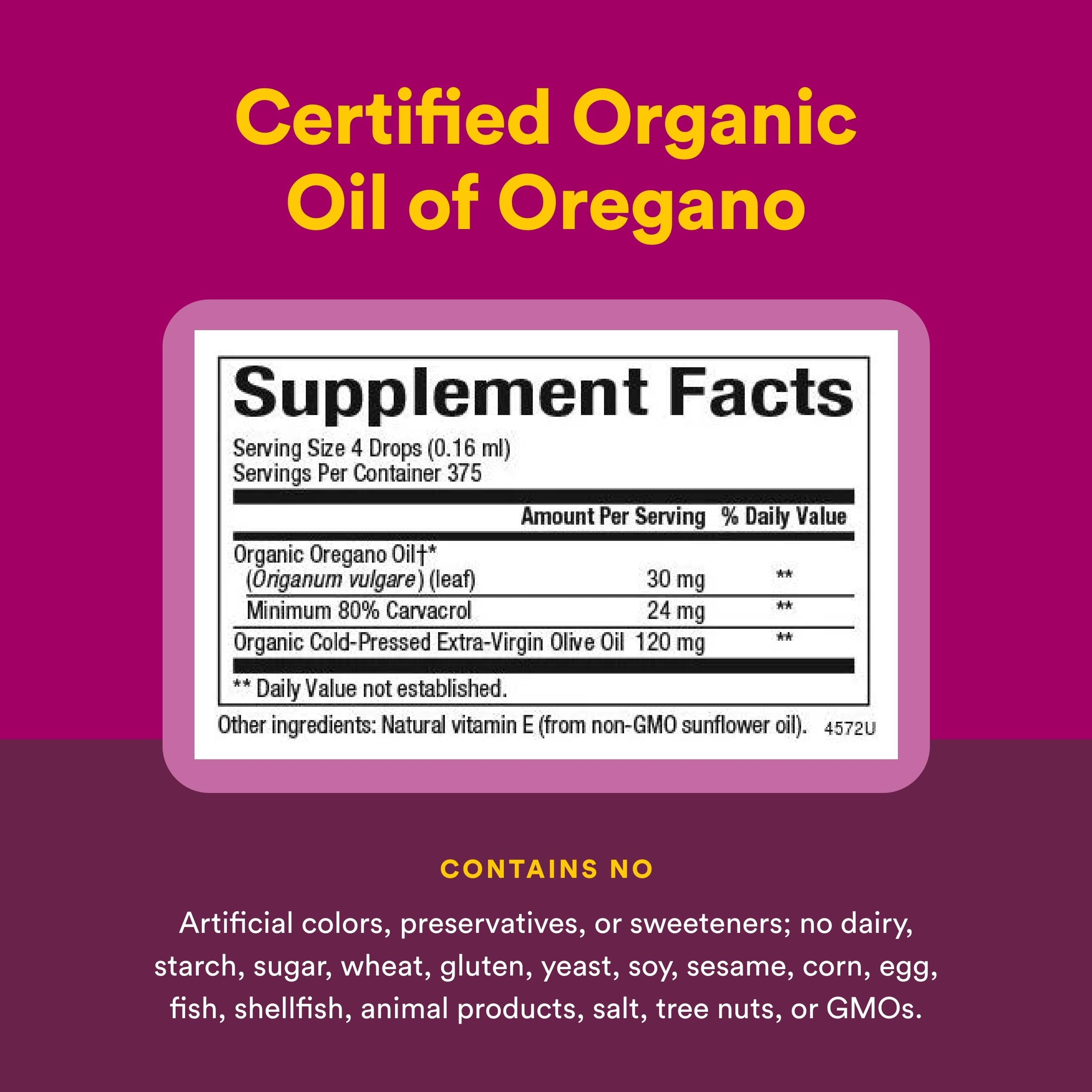 Natural Factors aceite de orégano diluido en vaso, uso práctico diario