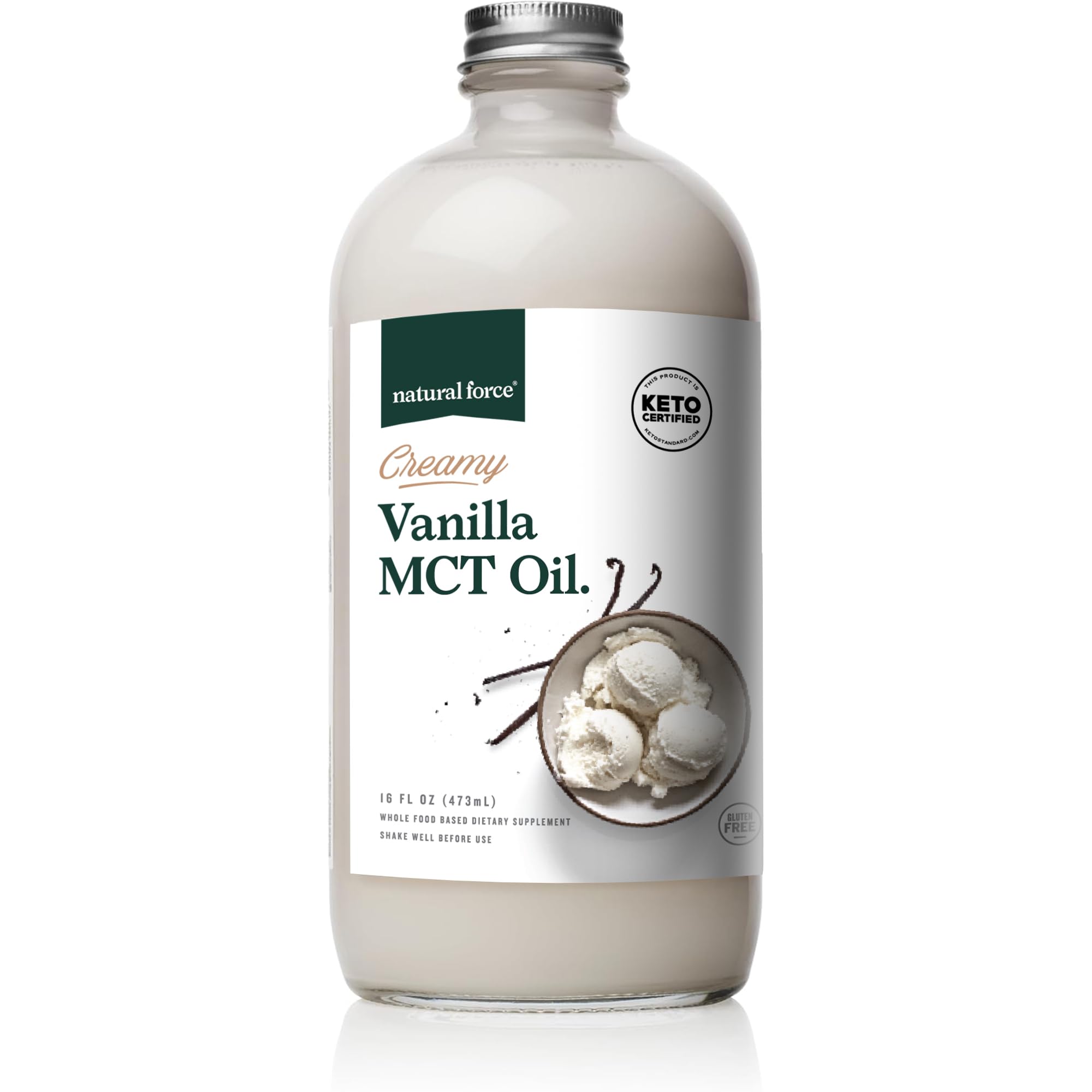Natural Force botella frontal 16 oz mostrando diseño y beneficios