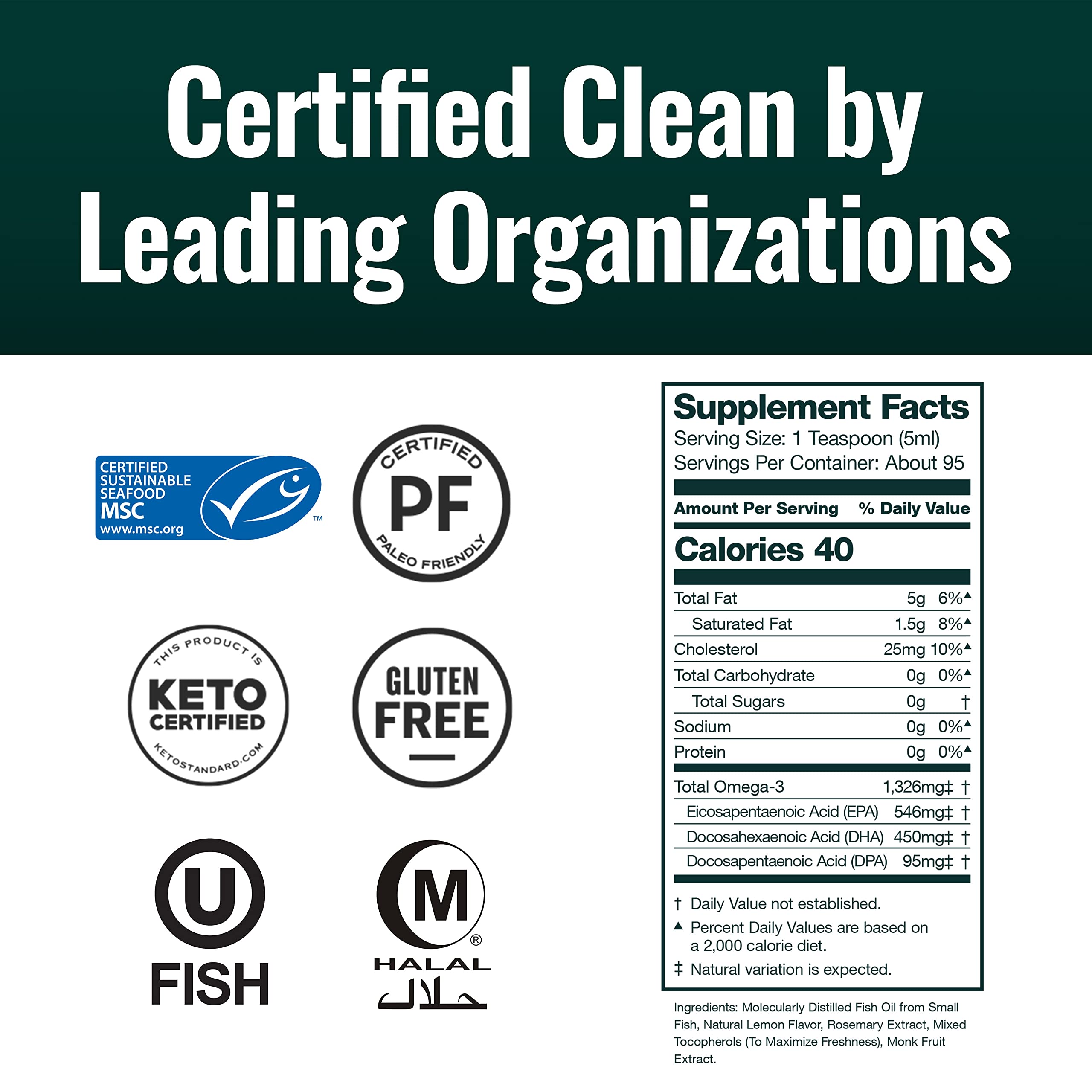 Natural Force cucharada de aceite vertida en batido con sabor agradable