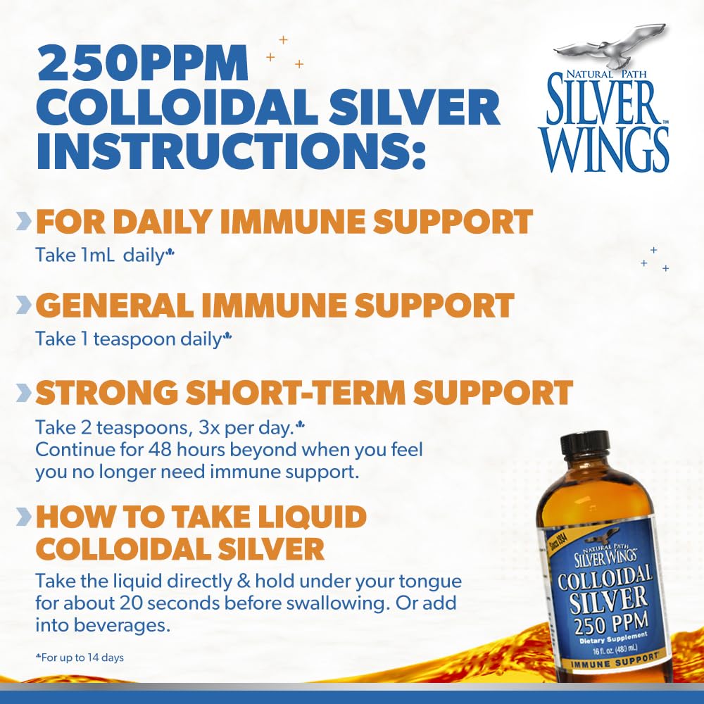 Natural Path Silver Wings etiqueta con certificaciones y pruebas de laboratorio visibles