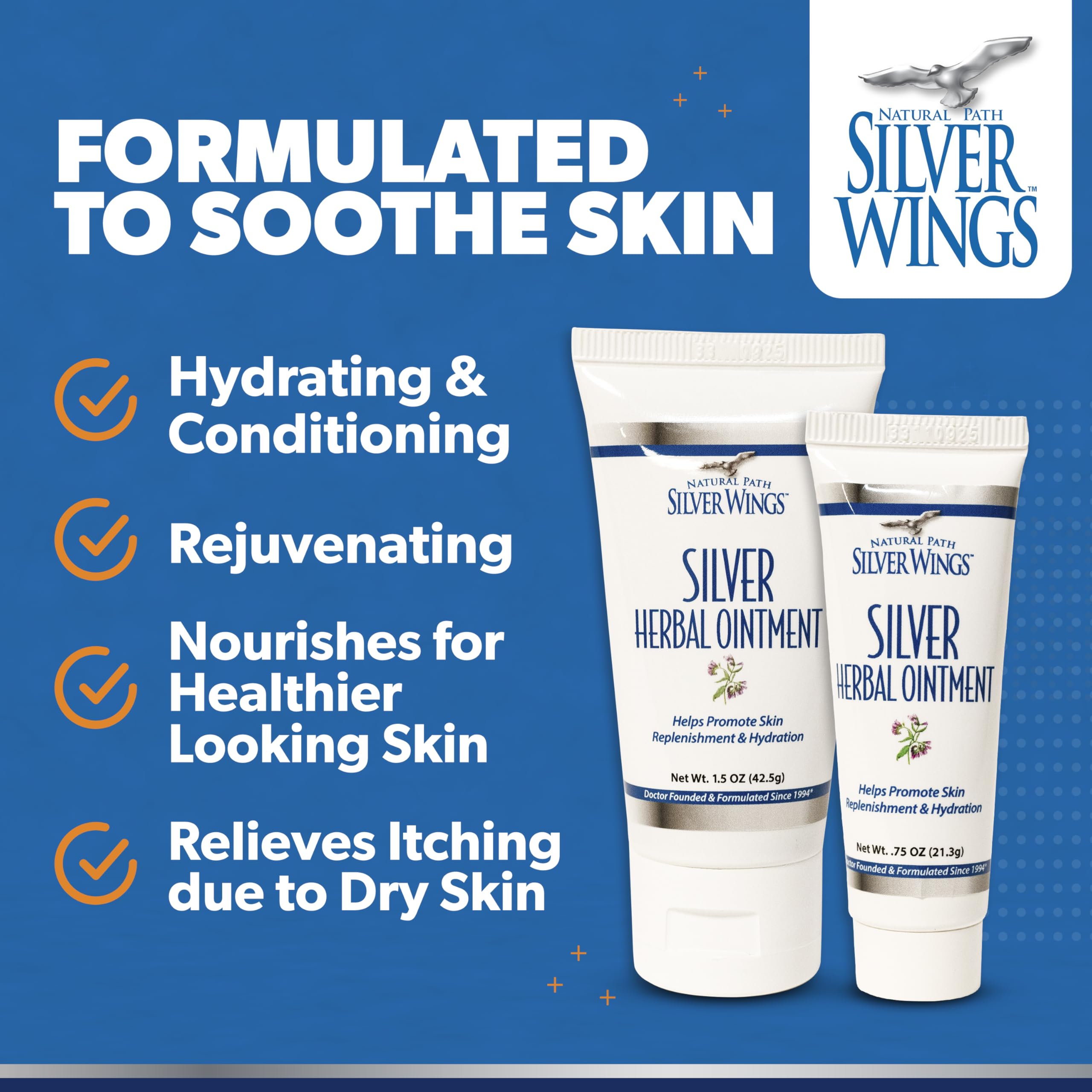 Natural Path Silver Wings etiqueta con ingredientes destacando la formulación orgánica y transparente
