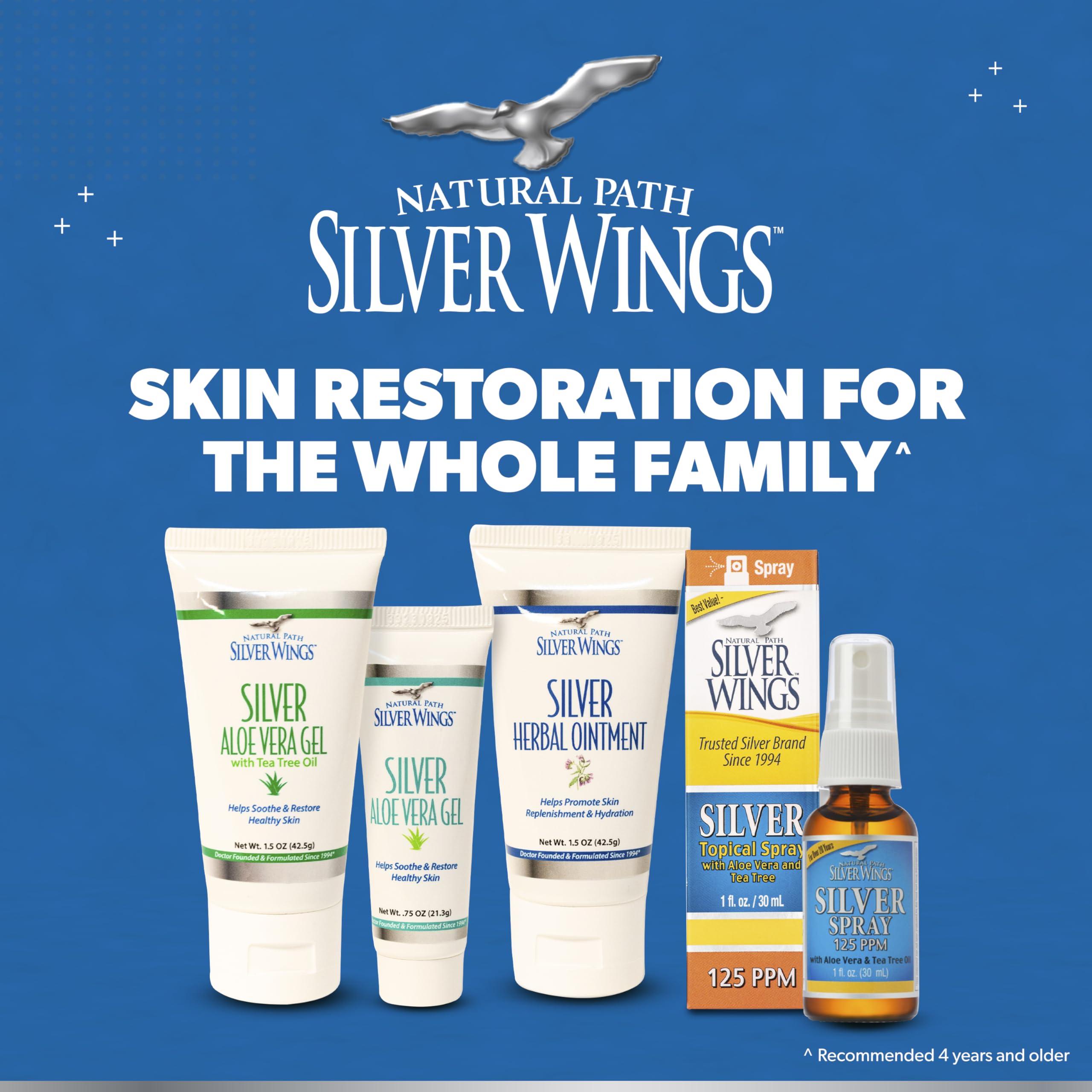 Natural Path Silver Wings detalle de aloe orgánico como ingrediente natural que aporta suavidad