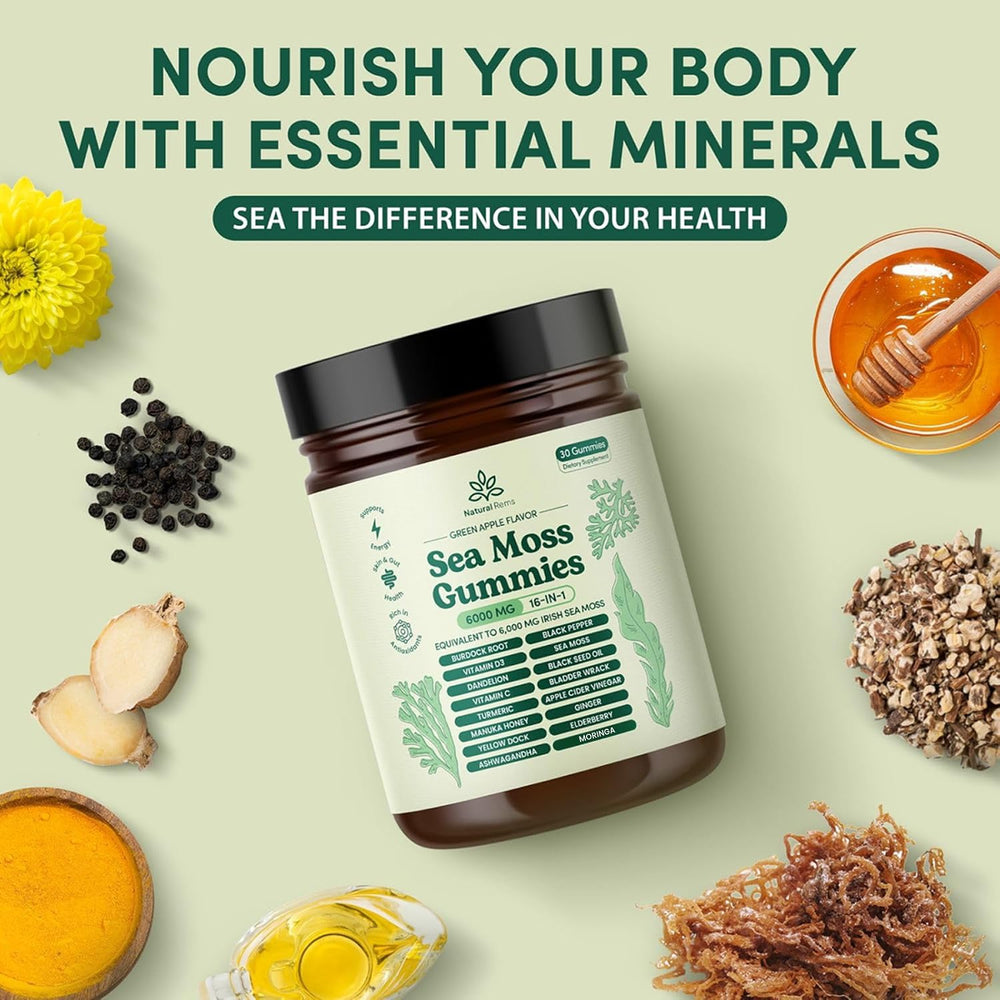 Gomita Natural Rems en mano para mostrar tamaño y facilidad de uso