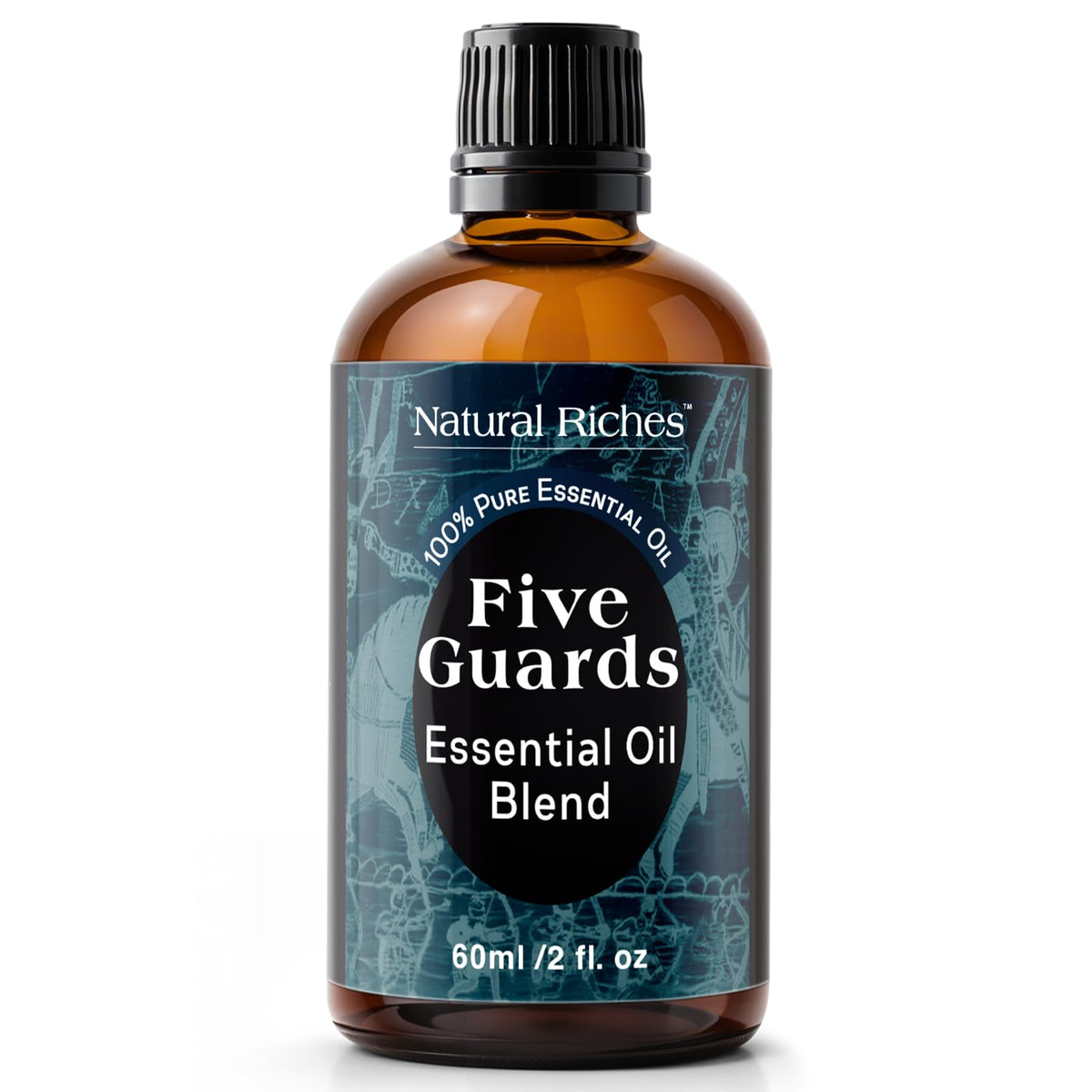 Natural Riches frasco frontal mostrando etiqueta y tamaño 2 oz, aroma concentrado