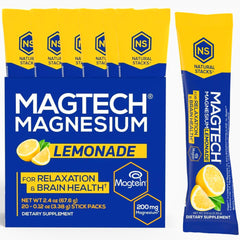 NATURAL STACKS MagTech etiqueta con listado de ingredientes y cantidades