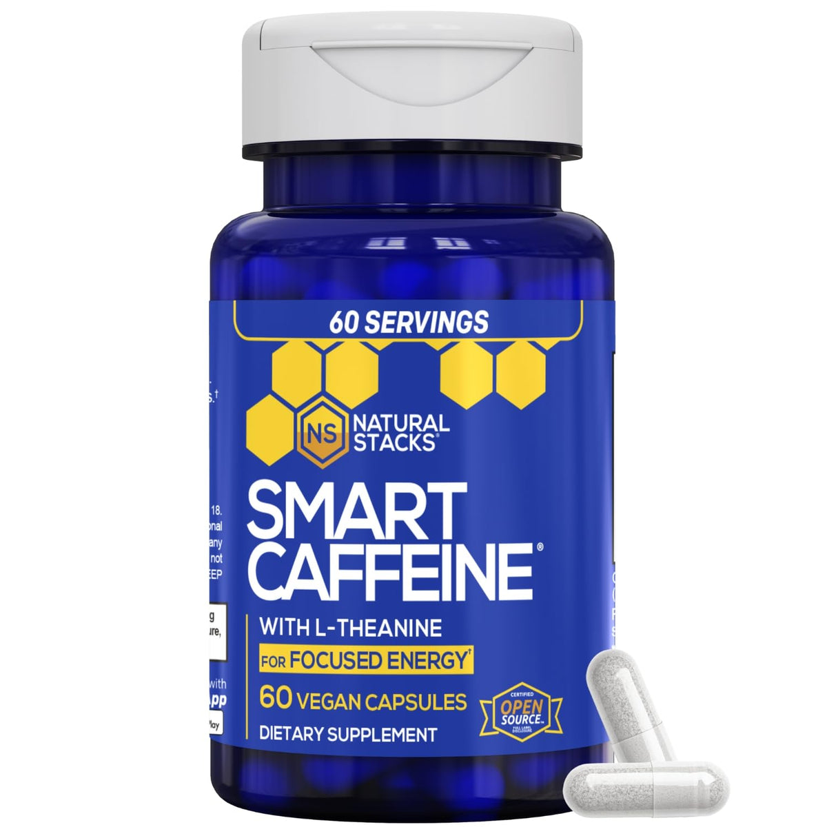 NATURAL STACKS envase frontal con Smart Caffeine para energía sostenida