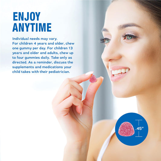 Natural Vitality primer plano de textura de la gominola, aspecto masticable y apetecible