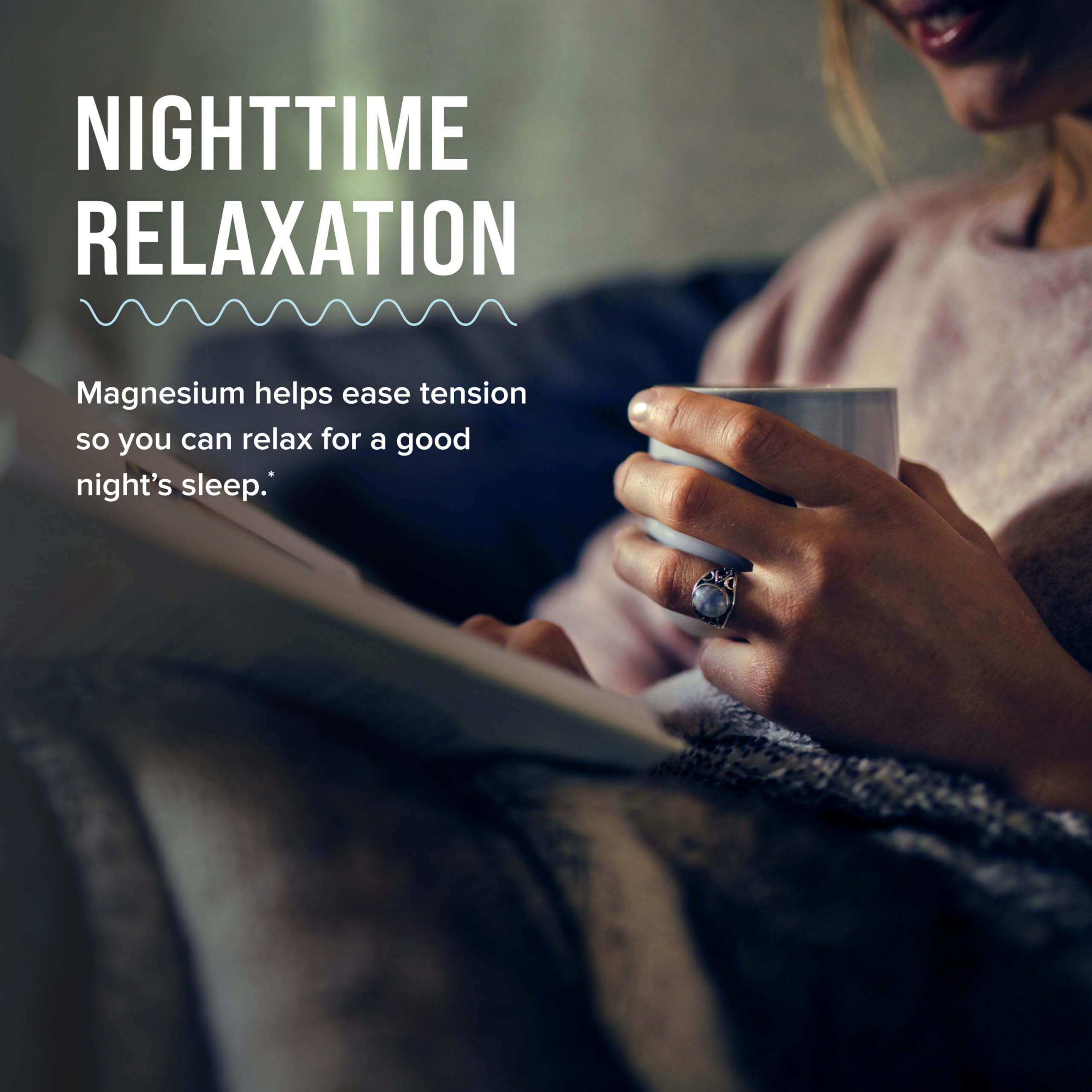 Natural Vitality bebida caliente servida para un momento de calma nocturna