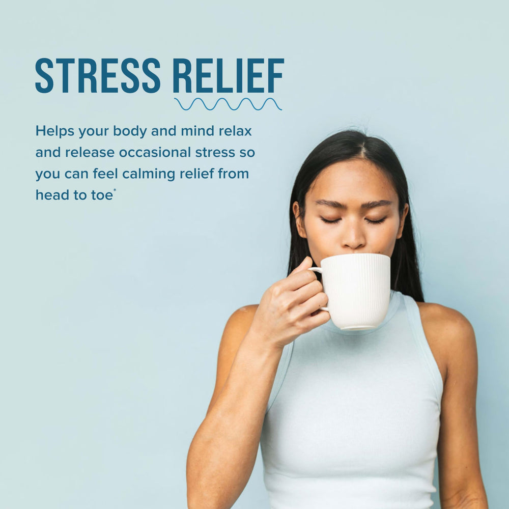 Natural Vitality efervescencia en vaso mostrando una bebida relajante inmediata