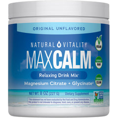 Natural Vitality MaxCalm presentación frontal mostrando envase y tamaño