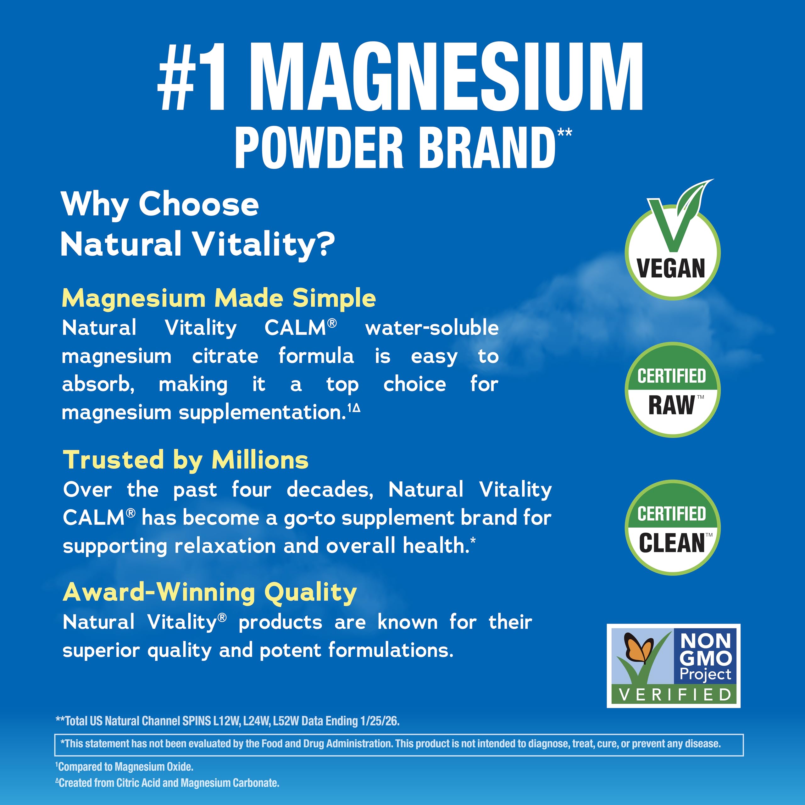Natural Vitality polvo en cucharada, textura fina que facilita disolución rápida