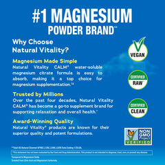 Natural Vitality polvo en cucharada, textura fina que facilita disolución rápida