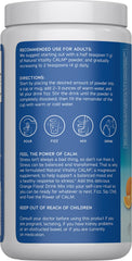 Natural Vitality vaso preparado con bebida efervescente que favorece la calma