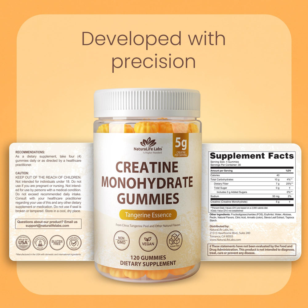 NaturaLife Labs gominolas con mandarina para destacar sabor natural
