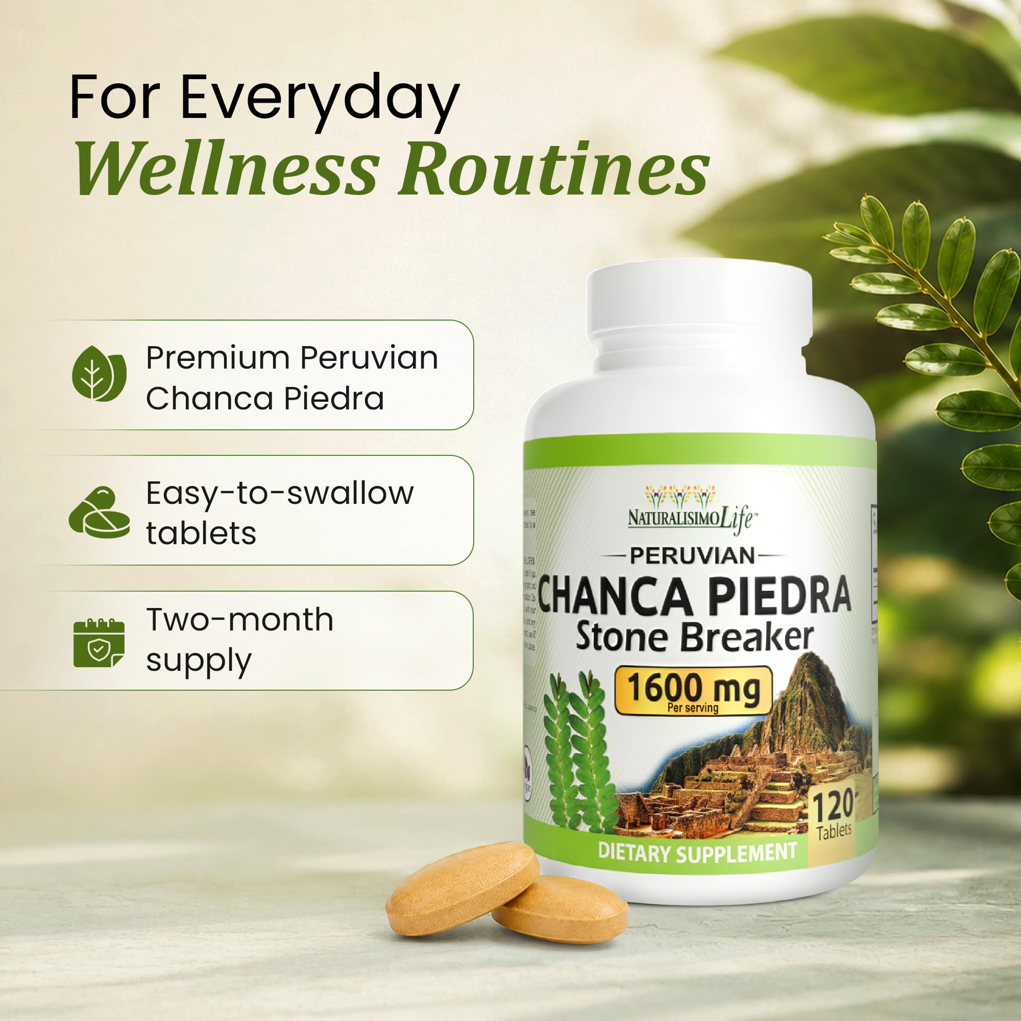 NaturalisimoLife hojas y frutos de chanca piedra para origen peruano
