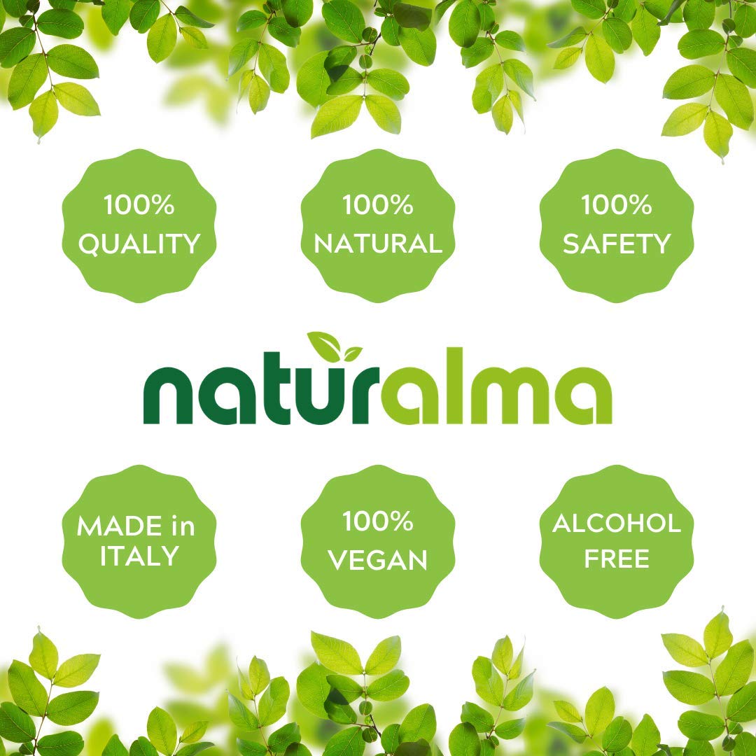 Naturalma frasco sobre mesa con plantas representando origen natural