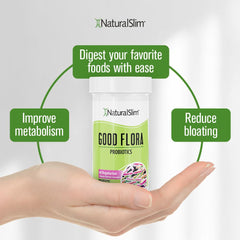 NaturalSlim cápsulas desparramadas que ilustran cantidad y textura del producto