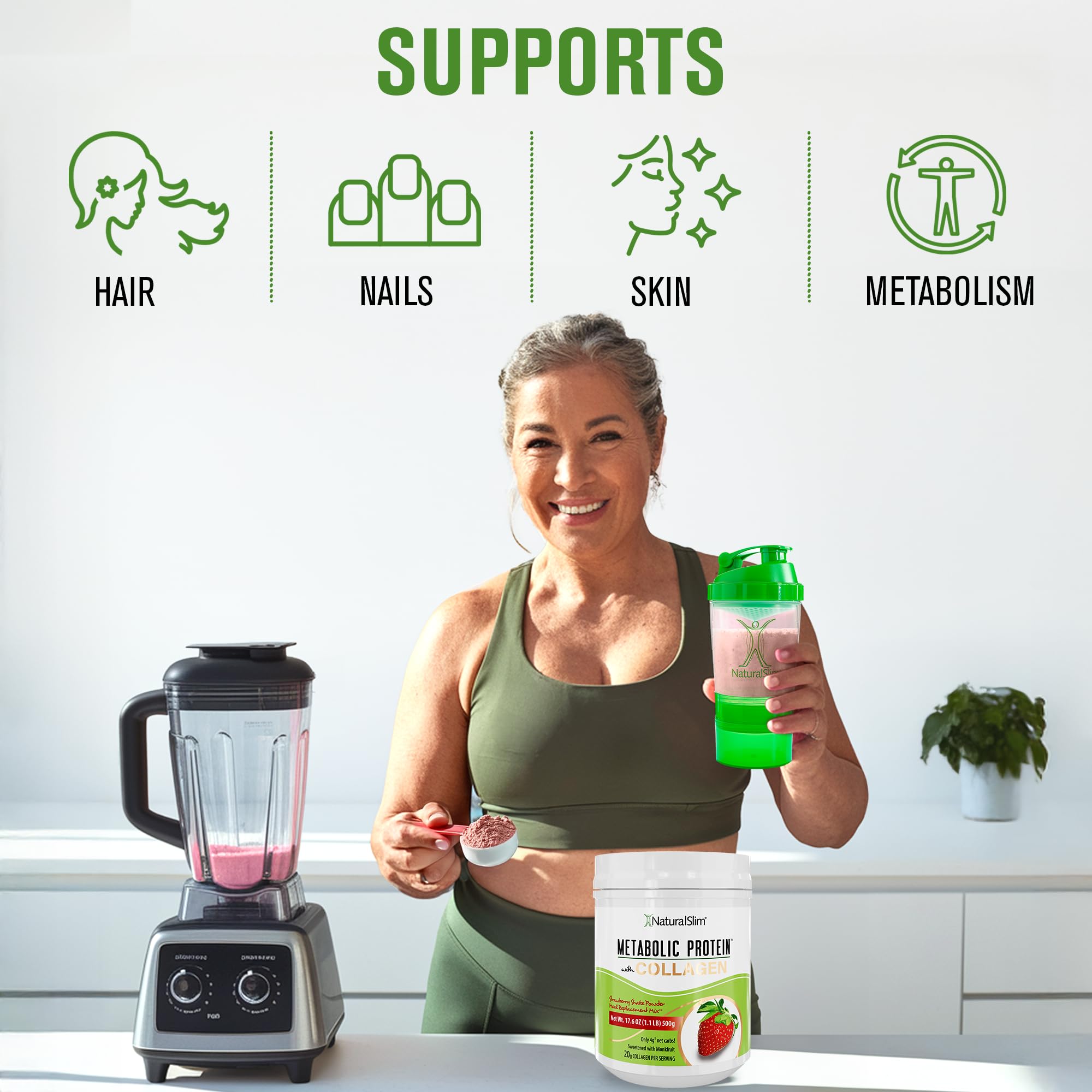 Lata NaturalSlim junto a una regla para comparar tamaño y contenido