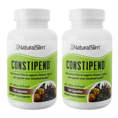 NaturalSlim frasco delantero mostrando diseño y beneficio alivio digestivo
