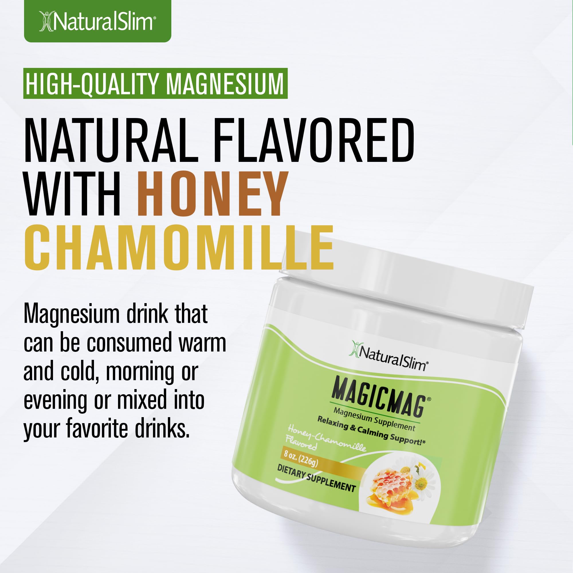 NaturalSlim producto en escena relajante con taza y ambiente calmante