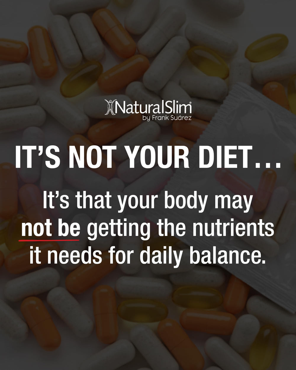 NaturalSlim etiqueta con ingredientes clave visible y legible