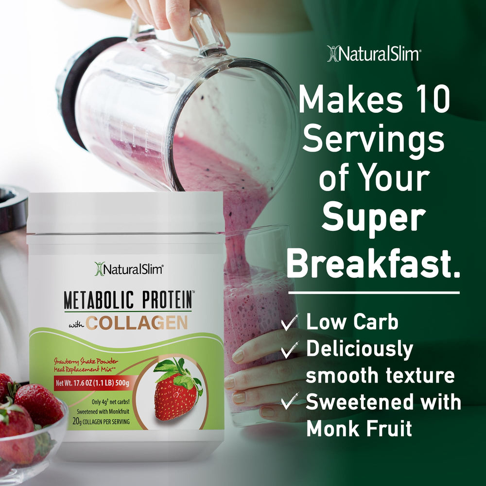 Granos y polvo que ilustran colágeno y proteína en la fórmula NaturalSlim