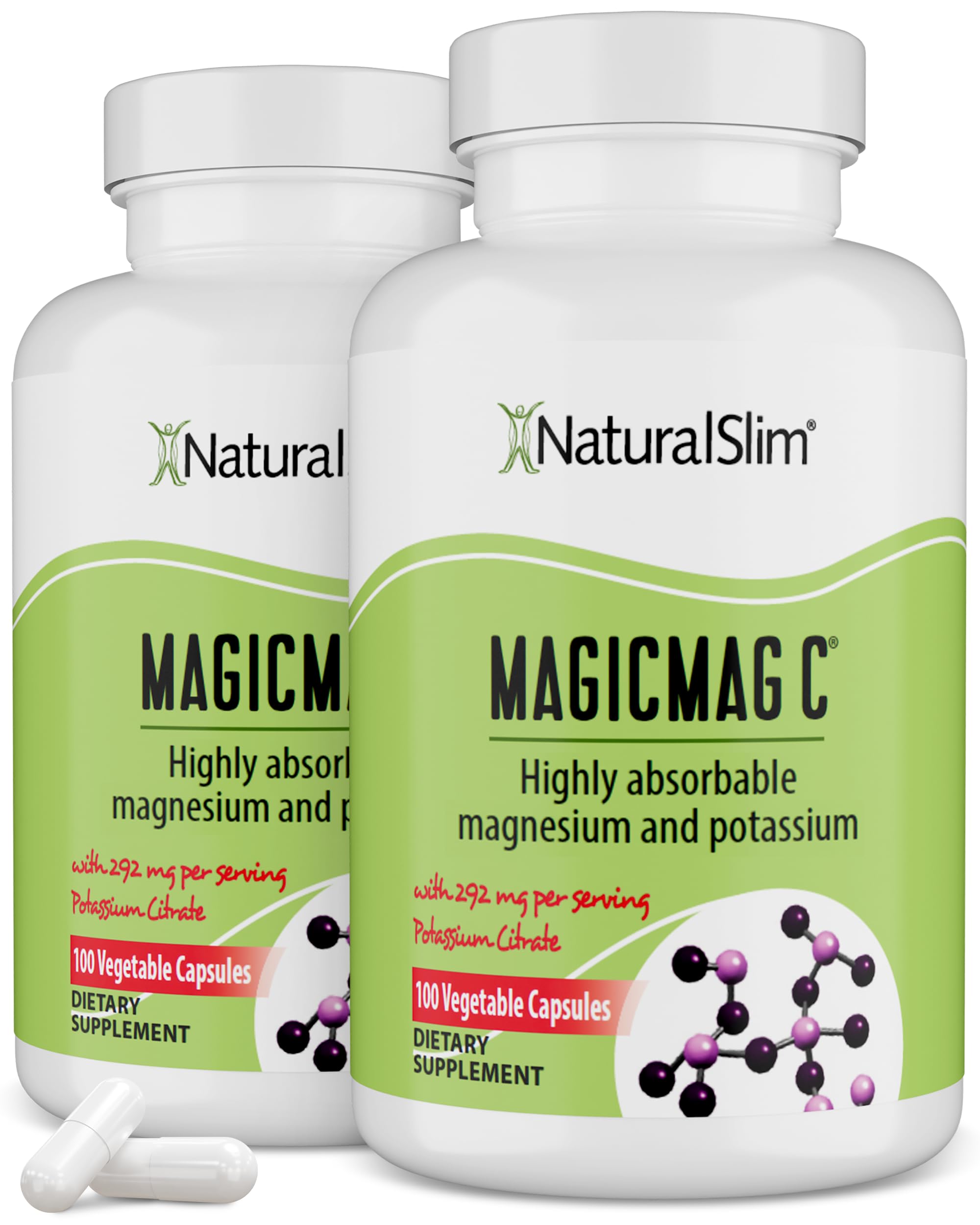 NaturalSlim frasco frontal mostrando diseño y cantidad de cápsulas