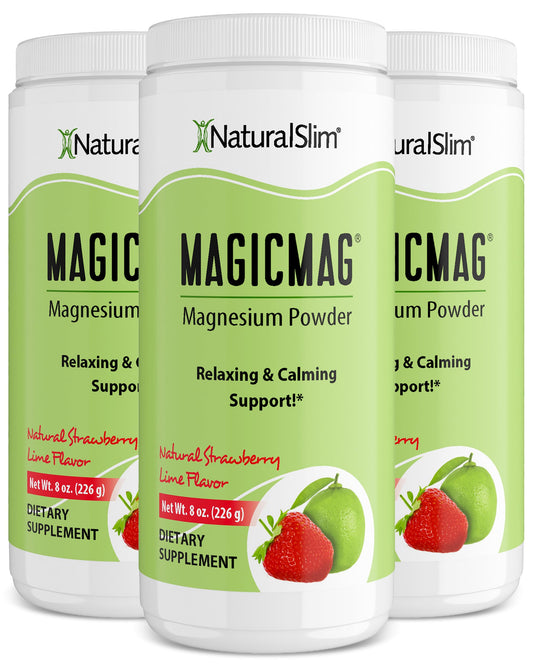 NaturalSlim MagicMag frente del empaque mostrando presentación y sabor