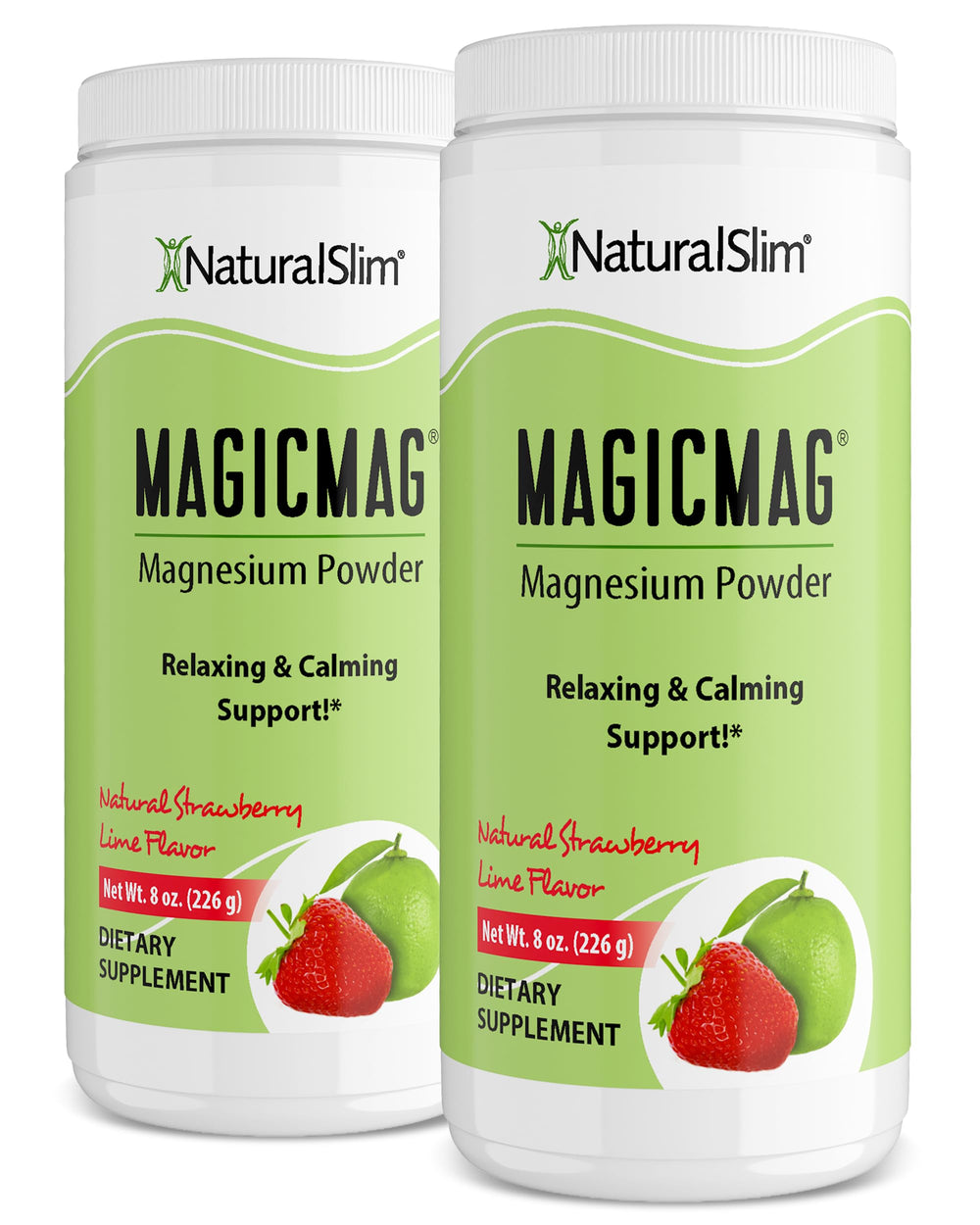 NaturalSlim MagicMag frente del empaque mostrando diseño y beneficio relajante