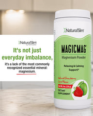 NaturalSlim MagicMag lista de ingredientes en primer plano para transparencia