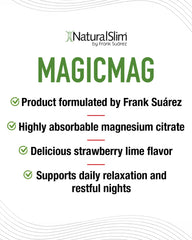 NaturalSlim MagicMag ingredientes cerca, muestra composición y suavidad digestiva