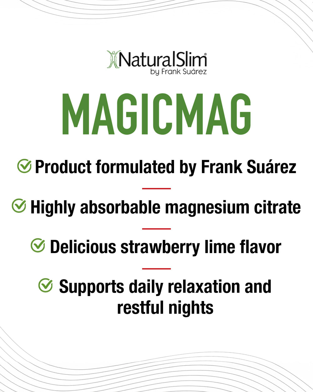 NaturalSlim MagicMag pack de tres dispuesto para suministro continuo