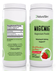 NaturalSlim MagicMag bebida preparada en vaso, sabor refrescante y calmante