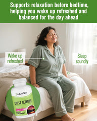 NaturalSlim Stress Defender cápsulas vegetales cerca para observar textura