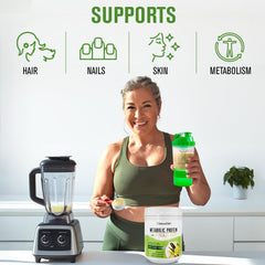 NaturalSlim batido en coctelera mostrando preparación práctica y sin grumos