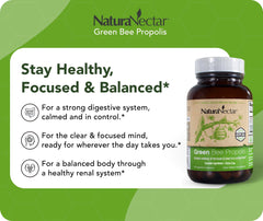 NaturaNectar Propolis Verde artepillin-C estandarizado, con antioxidantes beneficiosos.