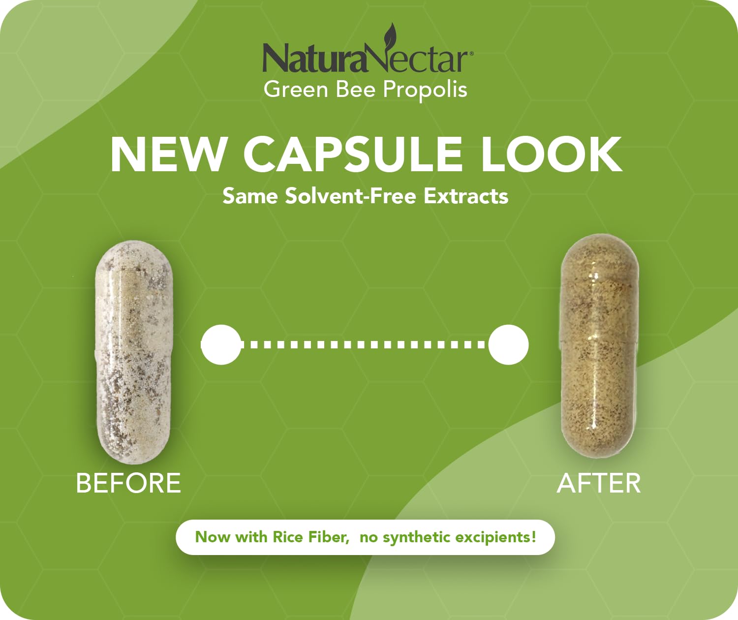 NaturaNectar Propolis Verde con etiqueta NSF, garantía de pureza y etiquetado correcto.