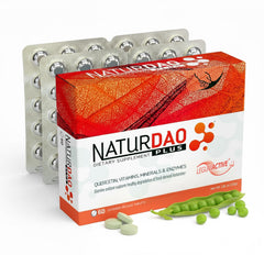 NATURDAO Plus frontal del paquete mostrando beneficios y formato