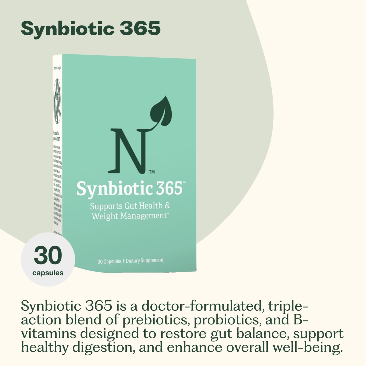 Nature M.D. primer plano de cápsula para apreciar textura y pureza